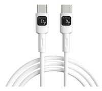 Techly ICOC-MUSB20-C60W1 câble USB USB 2.0 1 m USB C Blanc