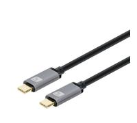 Techly ICOC MUSB321-CM-020 câble USB USB 3.2 Gen 1 (3.1 Gen 1) 2 m USB C Noir, Gris