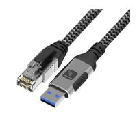 Techly ICOC U3A-RJ45-010 Adaptateur/Câble réseau USB-A vers Gigabit Ethernet RJ45 1m