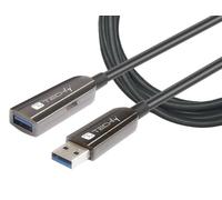 Techly ICOC U3AMF-HY-010 câble USB 10 m USB 3.2 Gen 1 (3.1 Gen 1) USB A Noir