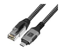 Techly ICOC U3C-RJ45-010 Adaptateur/Câble réseau USB-C vers Gigabit Ethernet RJ45 1m