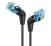 Techly ICOC U6A-TPE36-010B câble de réseau Noir 1 m Cat6a U/UTP (UTP)