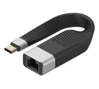 Techly ICOC USBC-RJ45 Carte réseau/Adaptateur USB-C vers RJ45 Gigabit, Flexible