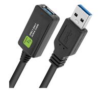 Techly ICUR3050G câble USB USB 3.2 Gen 1 (3.1 Gen 1) 5 m USB A Noir