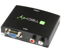 TECHly IDATA CN-VGA Convertisseur VGA vers HDMI avec Audio Noir