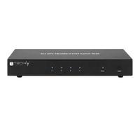 Techly IDATA DP-KVM4 Grille de Montage Noir commutateur écran, Clavier et Souris - Commutateurs écran-Clavier-Souris (4K Ultra HD, 3840 x 2160 Pixels, 30 Hz, USB, USB, DisplayPort) Noir G