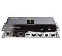 Techly IDATA EX-HL41TY Con su Cavo Cat 6 fino a 40m HDMI 1x4 Rallonge avec IR sur RJ45 Noir