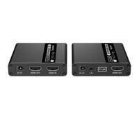 Techly IDATA EXT-E223, 1920 x 1080 pixels, émetteur-récepteur AV, 70 m, filaire, noir, HDCP