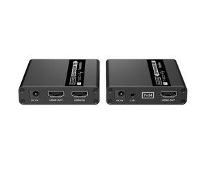 Techly IDATA EXT-E223 extension audio/video Émetteur et récepteur AV Noir