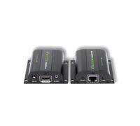 Techly IDATA EXT-E70I Kit Émetteur/Récepteur AV 10.2Gbit/s HDMI, Cat5e/6/6a/7, jusqu'à 60m, Résolutions 1080p/1080i/720p/480p, HDCP, Noir