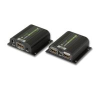 Techly IDATA EXT-E70POED extension audio/video Émetteur et récepteur AV Noir