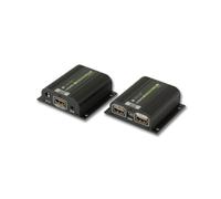 Techly IDATA EXT-E70POED Kit Émetteur/Récepteur AV 1080p via Cat6/6a/7, Portée 40m, HDCP 1.2, PoE, Compatible 3D, Bypass EDID/HDCP