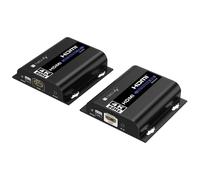 Techly IDATA EXTIP-483 extension audio/video Émetteur et récepteur AV Noir
