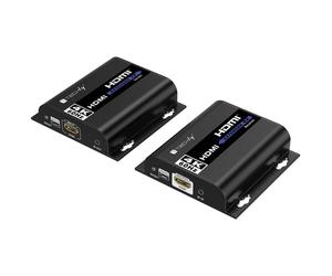 Techly IDATA EXTIP-483 extension audio/video Émetteur et récepteur AV Noir
