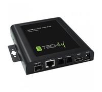 Techly IDATA EXTIP-VW extension audio/video Émetteur AV Noir