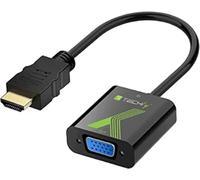 Techly IDATA-HDMI-VGA2 Adaptateur de câble vidéo VGA (D-Sub) Noir