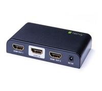 Techly IDATA HDMI2-4K2 Répartiteur HDMI 2.0 4K@60Hz 1x2 Actif