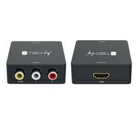 Techly IDATA SPDIF-6E3 Convertisseur AV Composite Vidéo et Audio 3x RCA vers HDMI 1080p