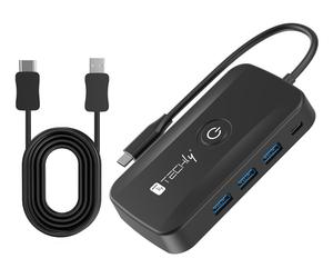 Techly IDATA USBC-HUB5WL Émetteur vidéo USB-C sans fil vers HDMI 1080p jusqu'à 30m