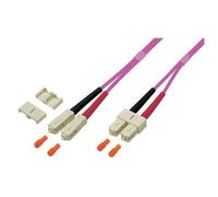 Techly ILWL D5-B-030/OM4 câble InfiniBand et à fibres optiques 3 m SC Fuchsia