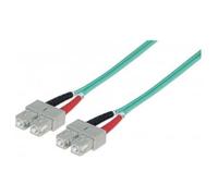 Techly ILWL D5-B-050/OM3 câble InfiniBand et à fibres optiques 5 m SC Couleur aqua