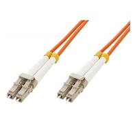 Techly ILWL D5-LCLC-010 câble InfiniBand et à fibres optiques 1 m LC Orange
