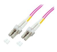 Techly ILWL D5-LCLC-100/OM4 Câble de fibre optique OM4 50/125 MM LC-LC Duplex 10m