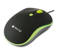 TECHly im 1600-wt-bg Ambidextre Ambidextre 1600DPI Souris Optique USB Optique - Souris (Noir, Vert, 1600 DPI, USB, Optique, 50 g, Noir, Vert)
