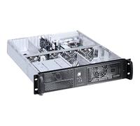 TECHly INDUSTRIAL 19" RACK CHASSIS - Montable sur rack - 2U - ATX 350 Watt (ATX / PS/2) - noir - USB