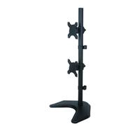 Techly Installation - pour 2 écrans LCD - noir - Taille d'écran : 33-68.6 cm (13"-27")
