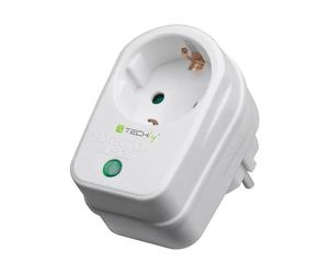 Techly IPW-ADP-SURGET protection surtension Blanc 1 sortie(s) CA 250 V
