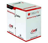 Techly ITP-C6F-FL Câble de paire torsadée Cat6 F/UTP 305m 100% CU Gris