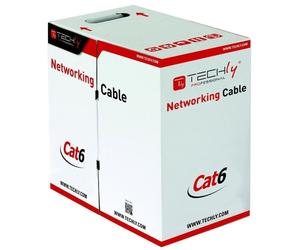Techly ITP9-FLU-0305 câble de réseau Gris 305 m Cat6 U/UTP (UTP)