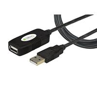 Techly IUSB-REP10TY câble USB 10 m USB 2.0 USB A Noir
