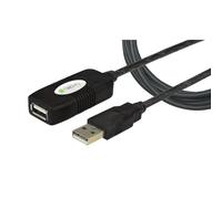 Techly IUSB-REP10TY câble USB USB 2.0 10 m USB A Noir
