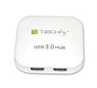 - Techly IUSB3-HUB4-WH SUPER SPEED USB 3.0 HUB 4 PORTS BLANC