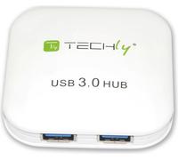 Techly IUSB3-HUB4-WH TECHLY USB 3.0 Super Speed 4 Port HUB, weiss