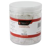 Techly IWP-JAR-C5RTY Connecteur RJ45 8P/8C Cat5e UTP, Fil, 100 pcs