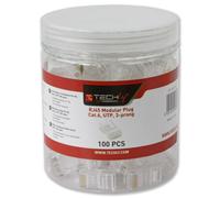 Techly IWP-JAR-C6RTY Connecteur RJ45 8P/8C Cat6 UTP, Fil, 100 pcs