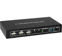 Techly KVM Switch USB, HDMI, 4K, 2 voies