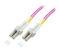 Techly LC M-M 1m câble InfiniBand et à fibres optiques Fuchsia