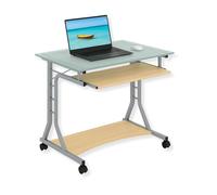 Techly OEM de Bureau pour PC Compact en métal et Verre avec Roues