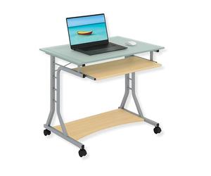 Techly OEM de Bureau pour PC Compact en métal et Verre avec Roues
