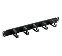 Techly Panel Grommets 5 Rings Without Holes 1U Black I-Case Cable-bk5 - Rack Accessories (Black, 48.3 cm (19), 1U, 482.6 mm, 75 mm, 44 mm)