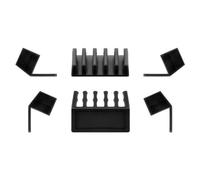 Techly Passacavi ISWT CL 5SLBK Organisateur De Câbles Noir