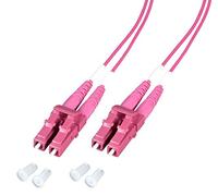 Techly Professional 102604 Câble fibre optique multimode OM4 LC/LC 50/125 10 m Fuchsia