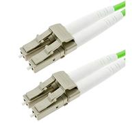 Techly Professional 107814 Câble Fibre Optique LC/LC 50/125 multimode 10 m OM5 Vert Marine