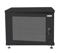 Techly Professional 108828 Rack 19" Idéal pour Accumulateurs photovoltaïques 8U P600 mm Noir