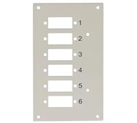Techly Professional 109818 Panneau frontal 6 connexions SC-Duplex pour Box Optique Gris