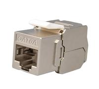 Techly Professional 363968 Fruit Keystone RJ45 Cat.6A STP Tool-Free Silver
